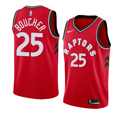 Camiseta Chris Boucher 25 Toronto Raptors Icon 2018 Rojo Hombre