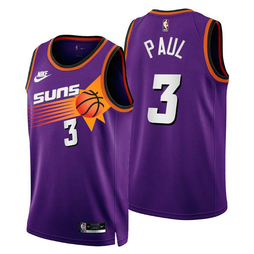 Camiseta Chris Paul 3 Phoenix Suns 2022-2023 Classic Edition púrpura Hombre