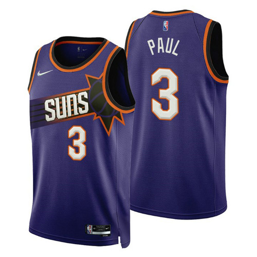 Camiseta Chris Paul 3 Phoenix Suns 2022-2023 Icon Edition púrpura Hombre