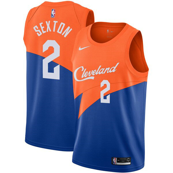 Camiseta Collin Sexton 2 Cleveland Cavaliers 2019 Azul Hombre