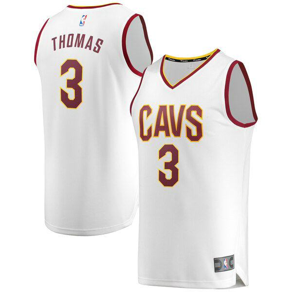 Camiseta ConIsaiah Thomas 3 Cleveland Cavaliers 2019 Blanco Hombre