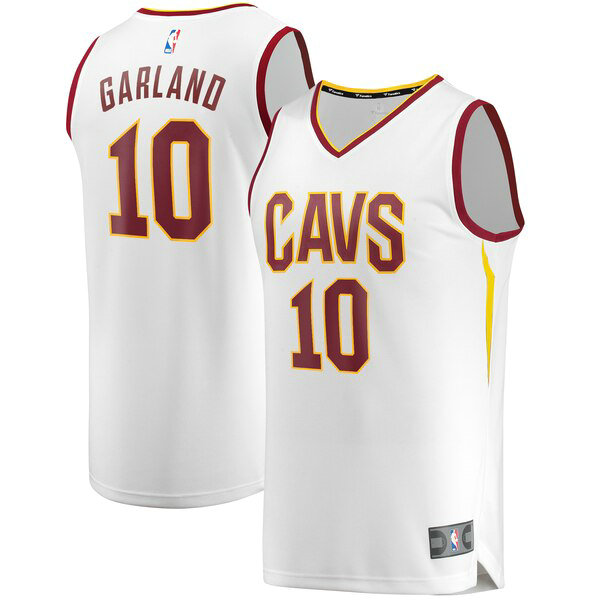 Camiseta Darius Garland 10 Cleveland Cavaliers 2019 Blanco Hombre
