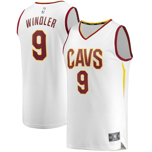 Camiseta Dylan Windler 9 Cleveland Cavaliers 2019 Blanco Hombre