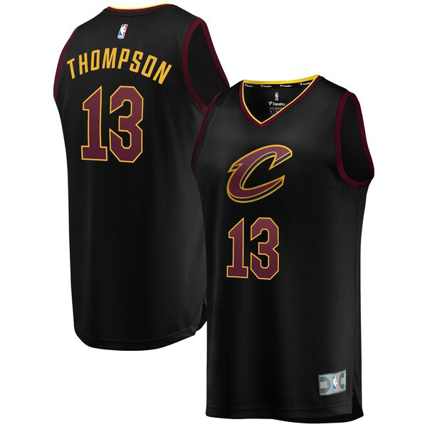 Camiseta Tristan Thompson 13 Cleveland Cavaliers 2019 Negro Hombre