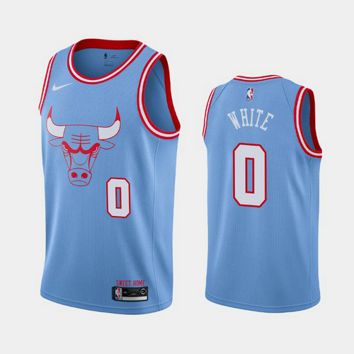 Camiseta Coby 0 Chicago Bulls 2019-20 Ciudad Azul Hombre