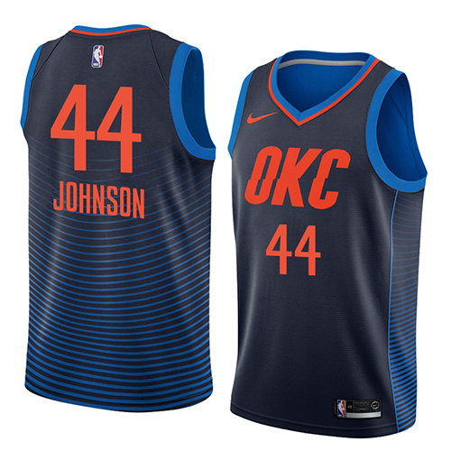 Camiseta Dakari Johnson 44 Oklahoma City Thunder Statement 2018 Azul Hombre