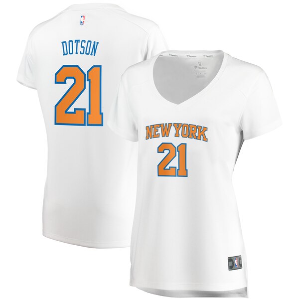 Camiseta Damyean Dotson 21 New York Knicks association edition Blanco Mujer