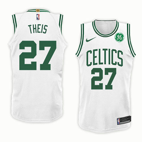 Camiseta Daniel Theis 27 Boston Celtics Association 2018 Blanco Hombre