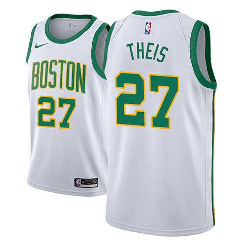 Camiseta Daniel Theis 27 Boston Celtics Ciudad 2018-19 Blanco Hombre