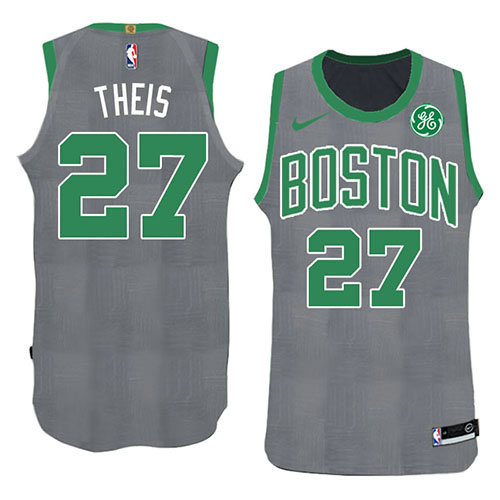 Camiseta Daniel Theis 27 Boston Celtics Navidad 2018 Verde Hombre