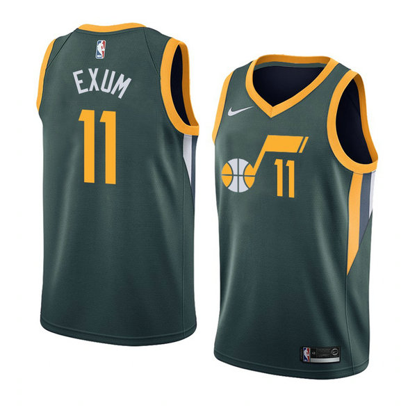 Camiseta Dante Exum 11 Utah Jazz 2020-21 Temporada Statement Verde Hombre