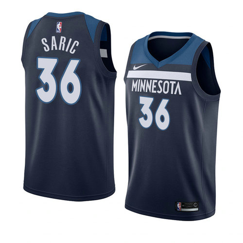 Camiseta Dario Saric 36 Minnesota Timberwolves Icon 2018 Azul Hombre