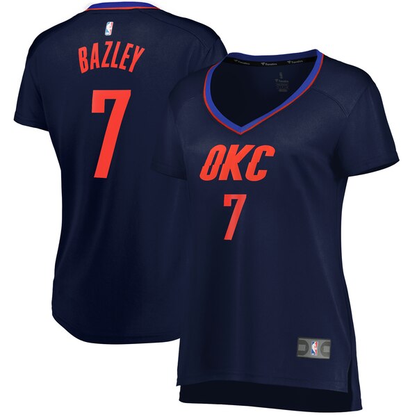 Camiseta Darius Bazley 7 Oklahoma City Thunder statement edition Armada Mujer