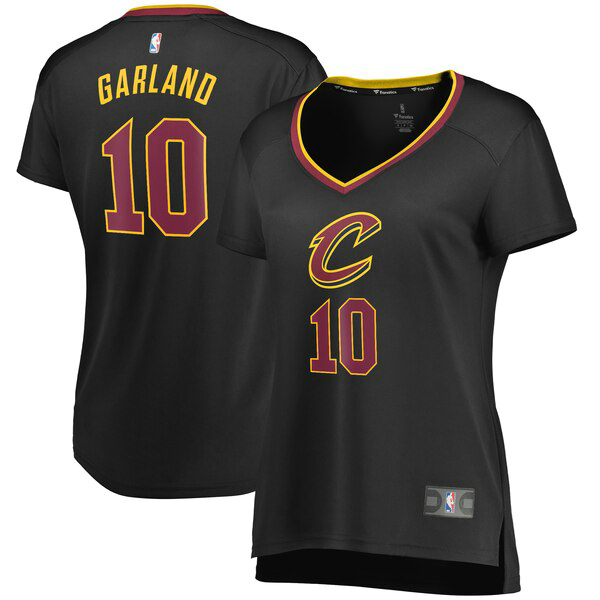 Camiseta Darius Garland 10 Cleveland Cavaliers statement edition Negro Mujer