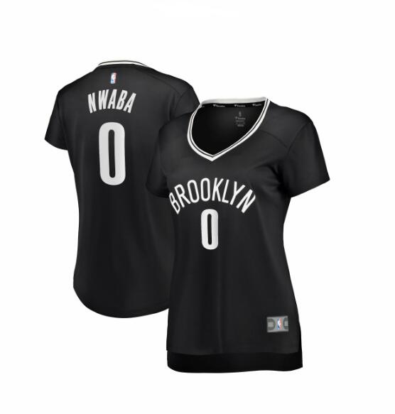 Camiseta David Nwaba 0 Brooklyn Nets icon edition Negro Mujer