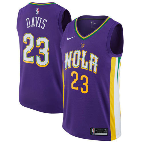 Camiseta Davis 23 New Orleans Pelicans Ciudad 2017-18 Púrpura Hombre