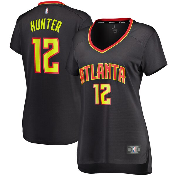 Camiseta De'Andre Hunter 12 Atlanta Hawks icon edition Negro Mujer