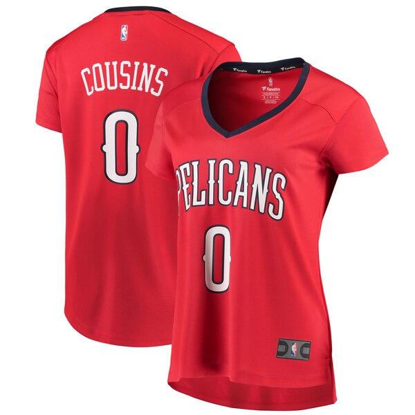 Camiseta DeMarcus Cousins 0 New Orleans Pelicans statement edition Rojo Mujer