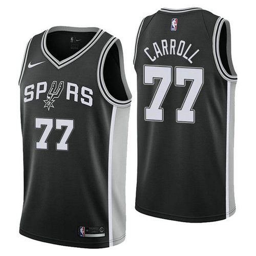 Camiseta DeMarre Carroll 77 San Antonio Spurs 2017-18 negro Hombre