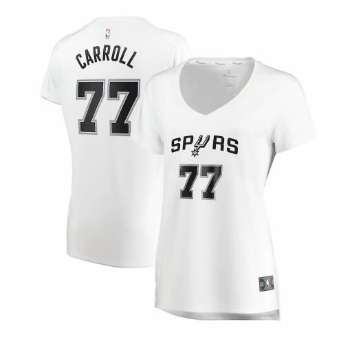 Camiseta DeMarre Carroll 77 San Antonio Spurs association edition Blanco Mujer