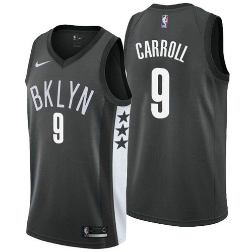 Camiseta DeMarre Carroll 9 Brooklyn Nets clásico 2018 negro Hombre