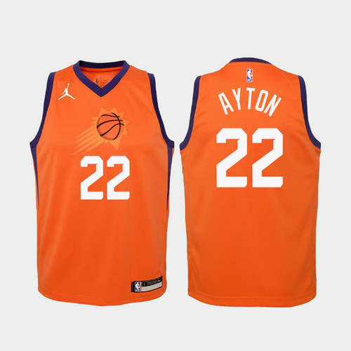 Camiseta Deandre Ayton 22 Phoenix Suns 2020-21 Statement naranja Hombre