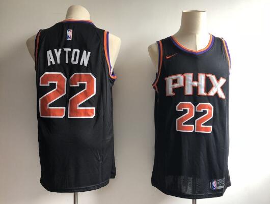 Camiseta Deandre Ayton 22 Phoenix Suns Baloncesto Negro Hombre