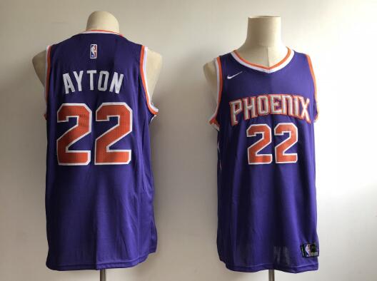 Camiseta Deandre Ayton 22 Phoenix Suns Baloncesto Púrpura Hombre