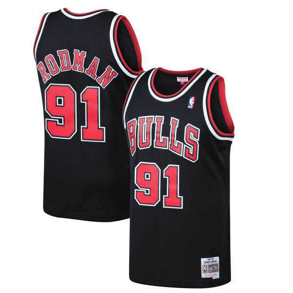 Camiseta Dennis Rodman 91 Chicago Bulls 2019-2020 Rojo Hombre