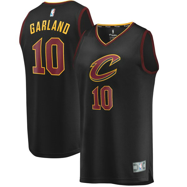 Camiseta Darius Garland 10 Cleveland Cavaliers 2019-2020 Negro Hombre
