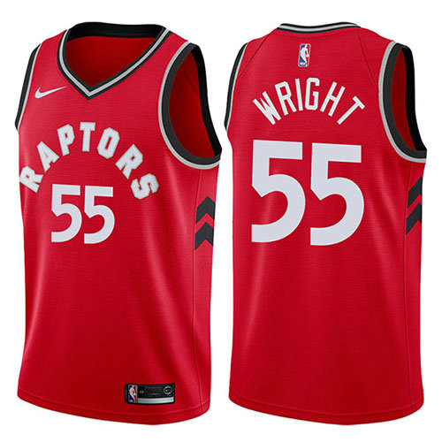 Camiseta Delon Wright 55 Toronto Raptors Icon 2017-18 Rojo Hombre