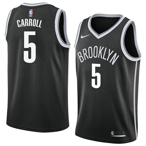 Camiseta Demarre Carroll 5 Brooklyn Nets Icon 2018 Negro Hombre