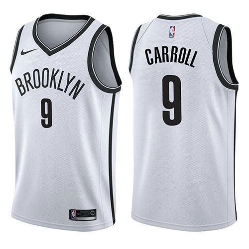 Camiseta Demarre Carroll 9 Brooklyn Nets Association 2017-18 Blanco Hombre