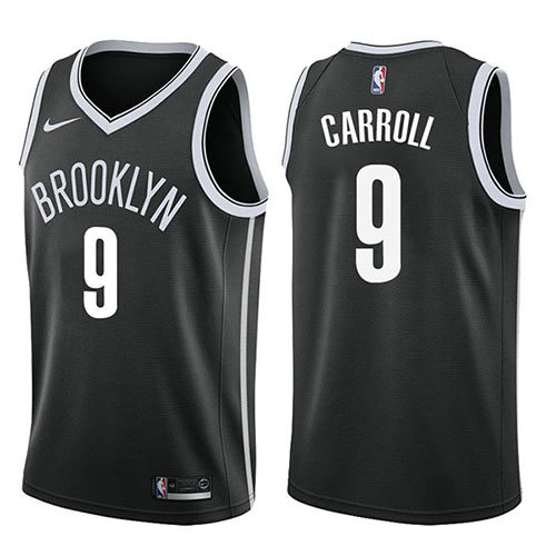 Camiseta Demarre Carroll 9 Brooklyn Nets Icon 2017-18 Negro Hombre