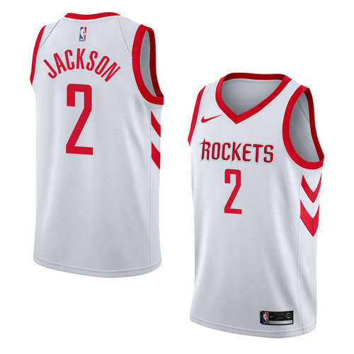 Camiseta Demetrius Jackson 2 Houston Rockets Association 2018 Blanco Hombre