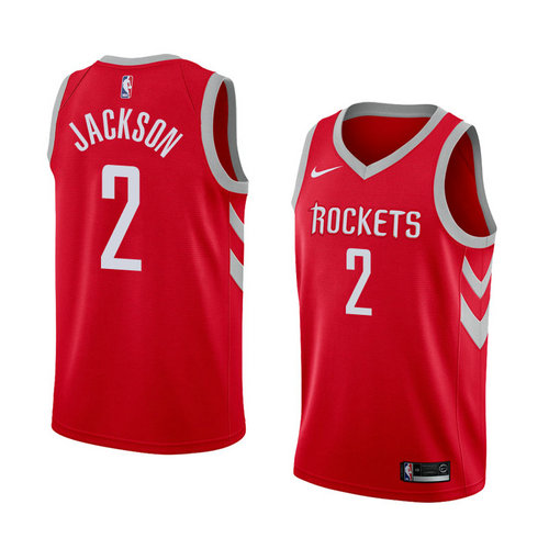 Camiseta Demetrius Jackson 2 Houston Rockets Icon 2018 Rojo Hombre