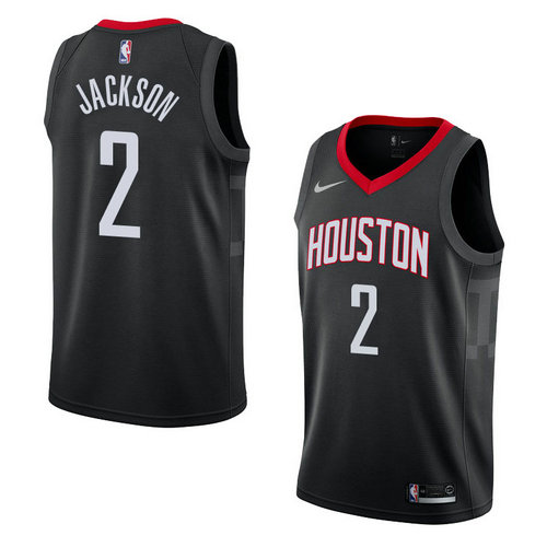 Camiseta Demetrius Jackson 2 Houston Rockets Statement 2018 Negro Hombre