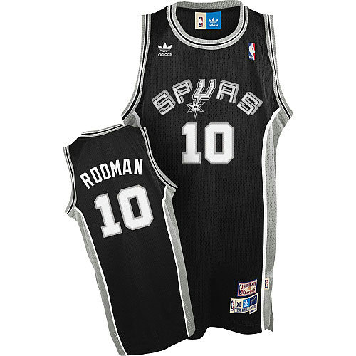 Camiseta Dennis Rodman 10 San Antonio Spurs Retro Negro Hombre