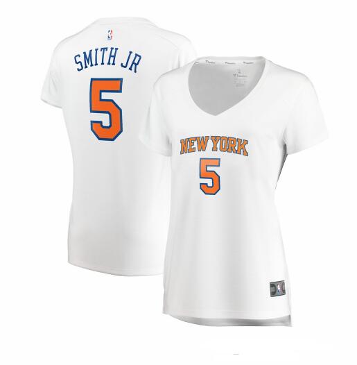 Camiseta Dennis Smith Jr. 5 New York Knicks association edition Blanco Mujer