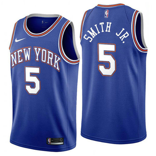 Camiseta Dennis Smith Jr 5 New York Knicks 2019-2020 azul Hombre