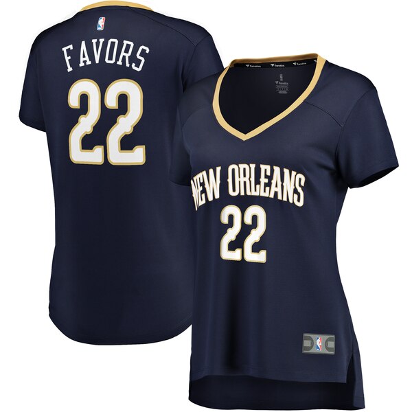 Camiseta Derrick Favors 22 New Orleans Pelicans icon edition Armada Mujer