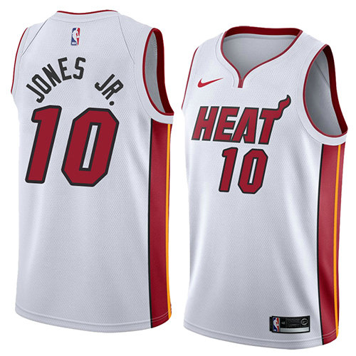 Camiseta Derrick Jones JR. 10 Miami Heat Association 2018 Blanco Hombre