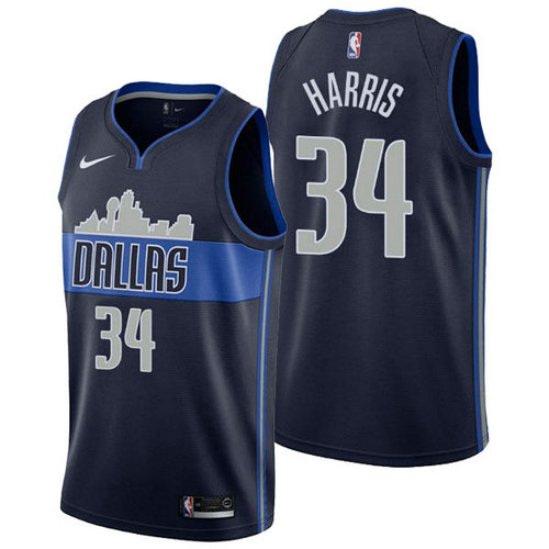 Camiseta Devin Harris 34 Dallas Mavericks 2018-2019 azul Hombre