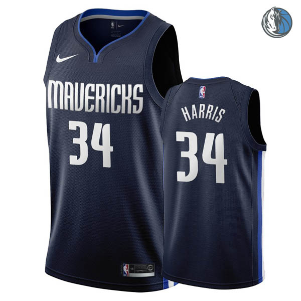 Camiseta Devin Harris 34 Dallas Mavericks 2019-2020 Azul Hombre
