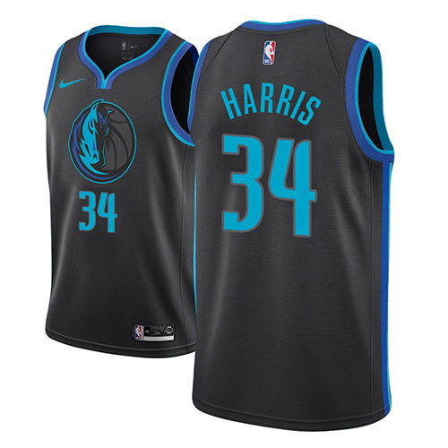 Camiseta Devin Harris 34 Dallas Mavericks Ciudad 2018-19 Azul Hombre