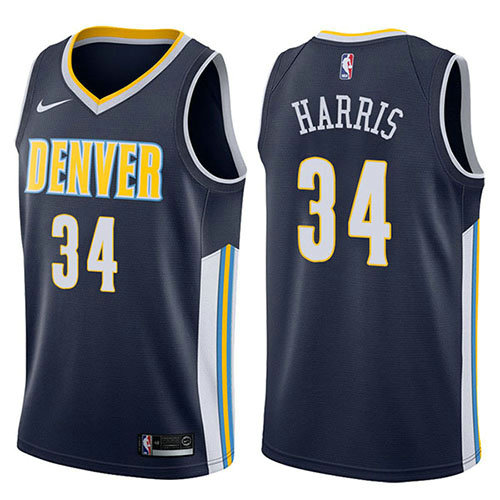 Camiseta Devin Harris 34 Denver Nuggets Icon 2017-18 Azul Hombre