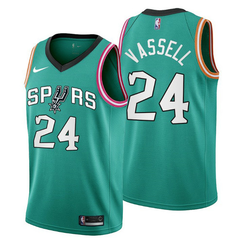 Camiseta Devin Vassell 24 San Antonio Spurs 2022-2023 City Edition verde azulado Hombre