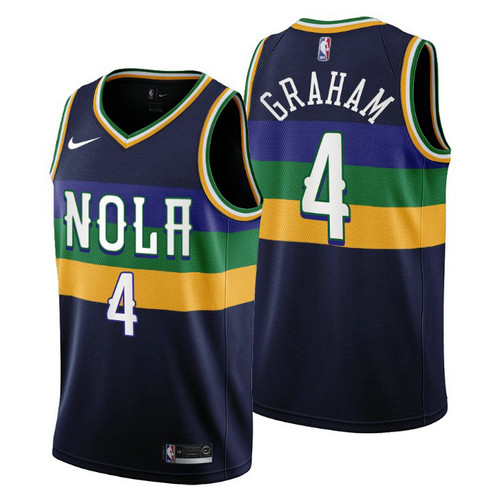 Camiseta Devonte' Graham 4 New Orleans Pelicans 2022-2023 City Edition Armada Hombre