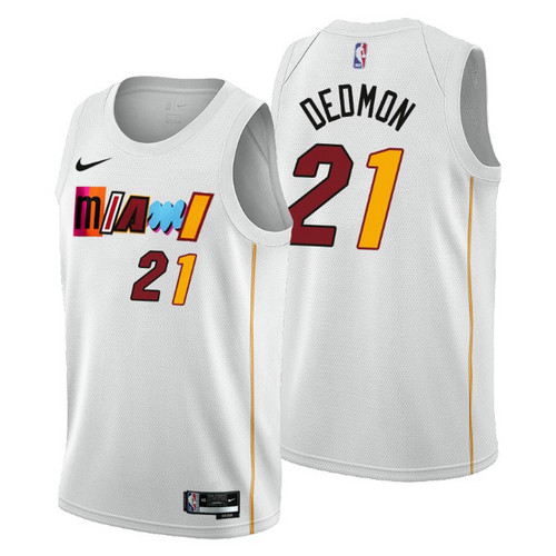 Camiseta Dewayne Dedmon 21 Miami Heat 2022-2023 City Edition blanco Hombre