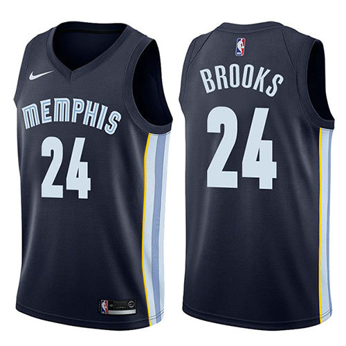 Camiseta Dillon Brooks 24 Memphis Grizzlies Icon 2017-18 Azul Hombre